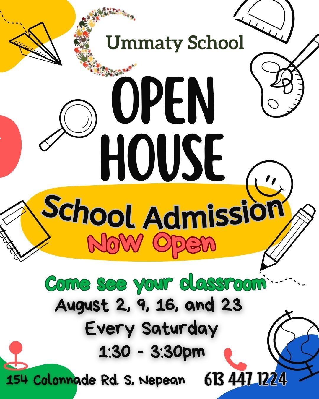 Ummaty School Open House for August